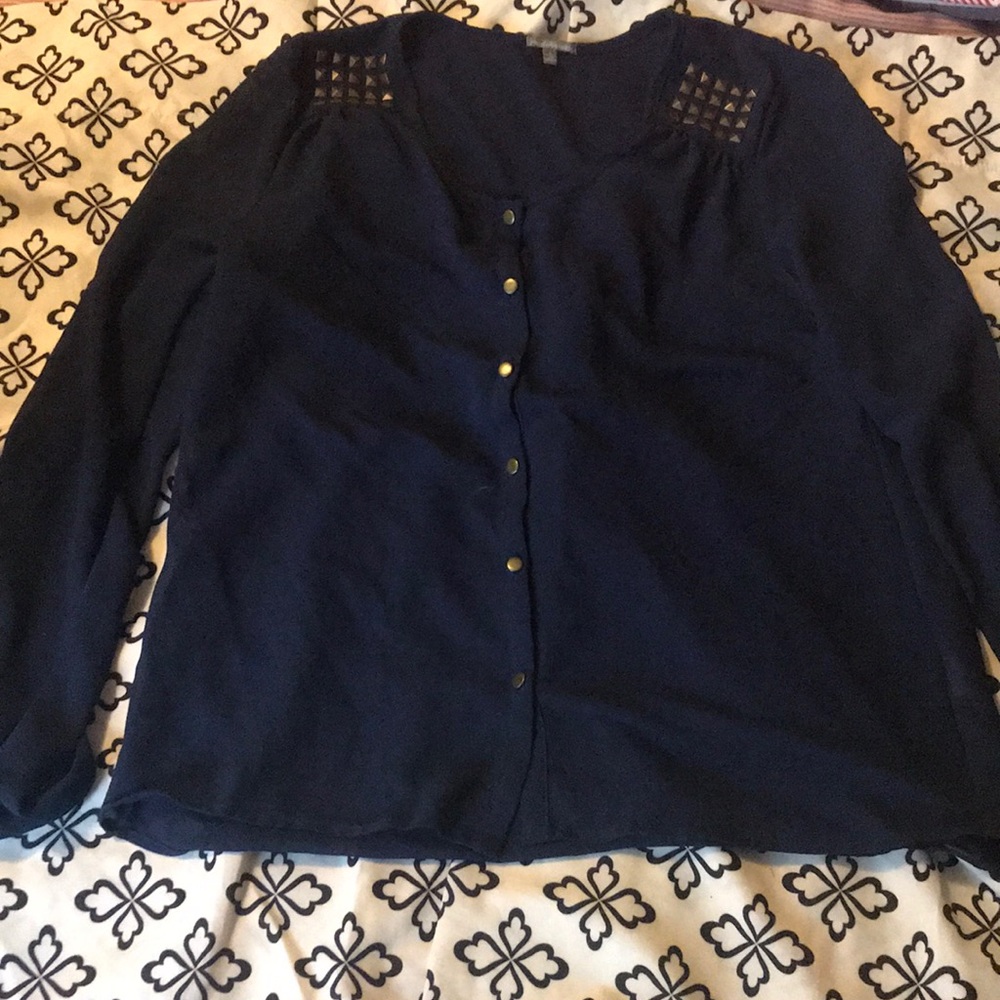 Navy blue blouse